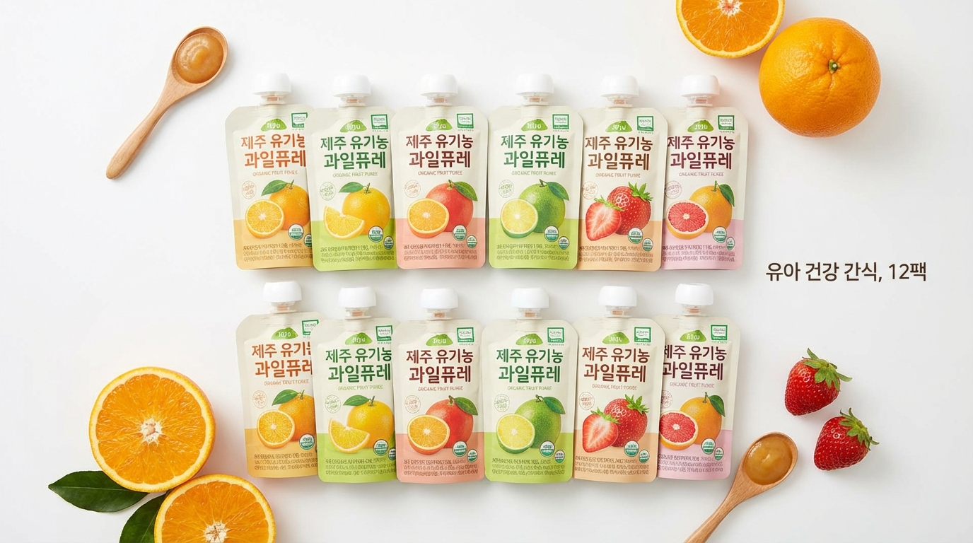 오가닉 과일 퓨레 6종 세트